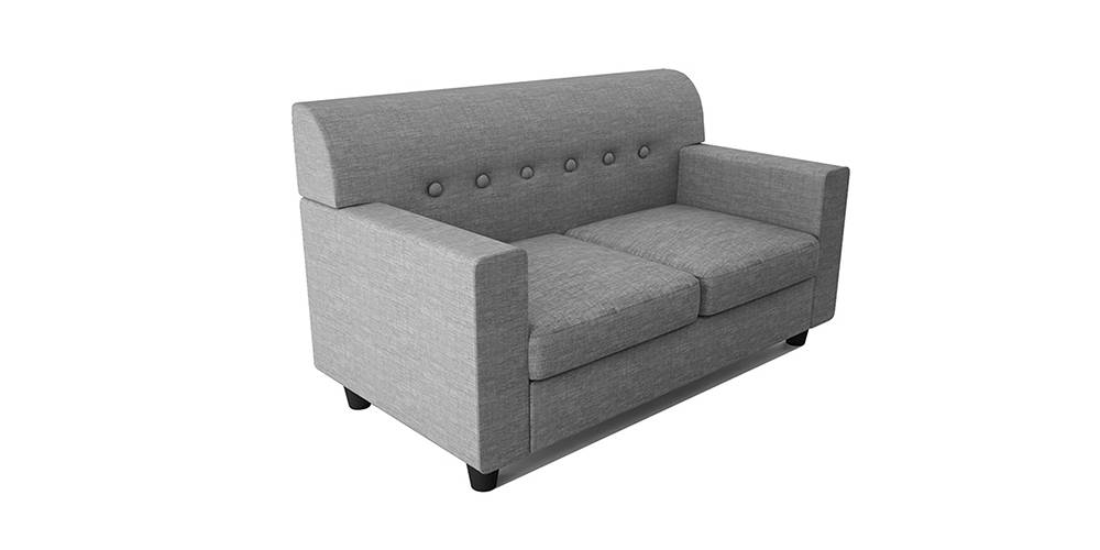 Solitaire Fabric Sofa - Light Grey